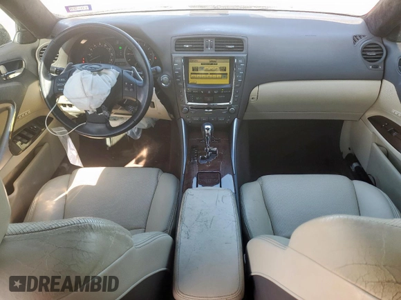 2010 Lexus IS 350 with VIN JTHBE5C26A5024312, listed as a Copart auction lot 58079355 with 165,912 mi miles and Salvage title. Bid and sale history available at DreamBid. Image 8.
