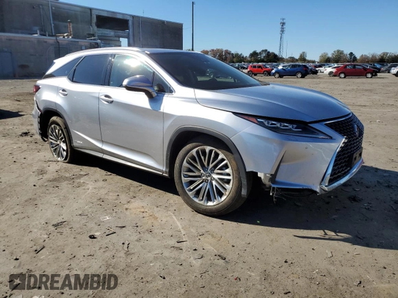 2022 Lexus RX with VIN JTJJGKFA9N2028481, listed as a Copart auction lot 80455704 with 45,712 mi miles and Salvage Title. Bid and sale history available at carsss.com. Image 4.