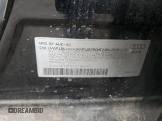 2007 Audi A4 2.0T with VIN WAUAF78EX7A153160, listed as a Copart auction lot 69933174 with 162,252 mi miles and Salvage Title. Bid and sale history available at carsss.com. Image 12.
