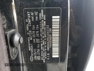 2012 Hyundai Equus Signature with VIN KMHGH4JH5CU043163, listed as a Copart auction lot 50633555 with 201,133 mi miles and Salvage Title. Bid and sale history available at DreamBid. Image 12.