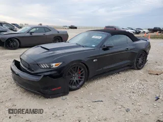 2015 Ford Mustang GT Premium with VIN 1FATP8FF6F5404599, listed as a Copart auction lot 43075285 with 57,870 mi miles and Salvage Title. Bid and sale history available at DreamBid. Image 1.