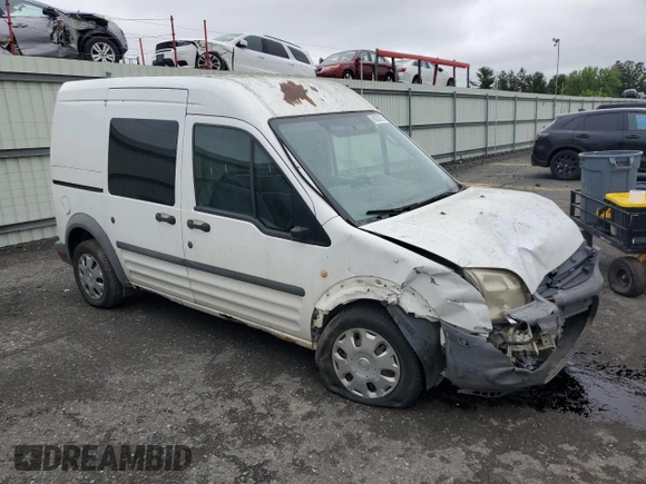 2013 Ford Transit Connect XL with VIN NM0LS7AN3DT158683, listed as a Copart auction lot 60033215 with 264,522 mi miles and Salvage title. Bid and sale history available at DreamBid. Image 4.