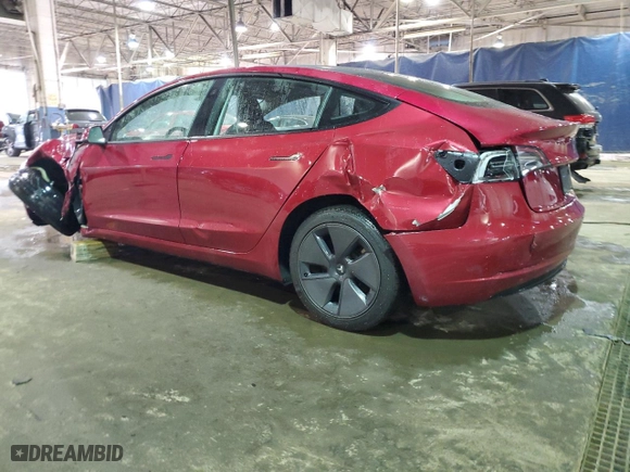 2023 Tesla Model 3 with VIN 5YJ3E1EA1PF603590, listed as a Copart auction lot 82922644 with 27,370 mi miles and Non Repairable. Bid and sale history available at carsss.com. Image 2.