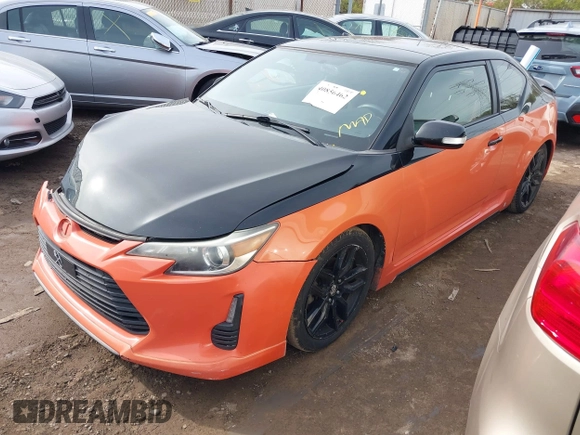 2015 Scion tC with VIN JTKJF5C7XFJ008076, listed as a IAAI auction lot 40856462 with 155,117 mi miles. Bid and sale history available at carsss.com. Image 2.