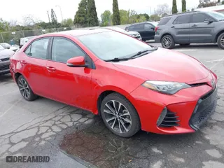 2019 Toyota Corolla L with VIN 2T1BURHE1KC127060, listed as a IAAI auction lot 41761164 with 123,705 mi miles. Bid and sale history available at carsss.com. Image 1.