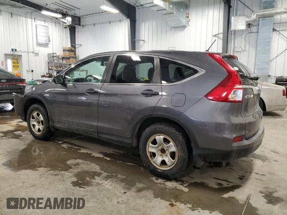 2016 Honda CR-V LX with VIN 2HKRM4H36GH125826, listed as a Copart auction lot 47861055 with 179,289 mi miles and Salvage Title. Bid and sale history available at carsss.com. Image 2.