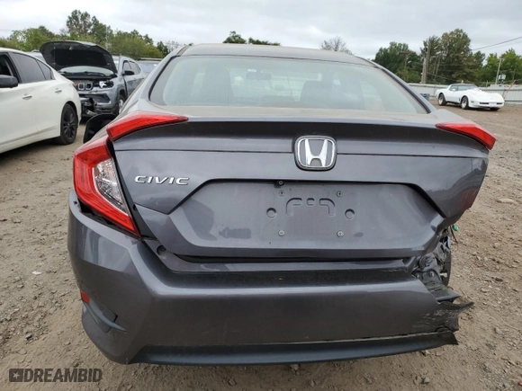 2018 Honda Civic Sedan LX with VIN 2HGFC2F50JH507236, listed as a Copart auction lot 72708164 with 74,075 mi miles and Salvage Title. Bid and sale history available at carsss.com. Image 6.