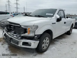 2019 Ford F-150 XL with VIN 1FTMF1C59KKD08336, listed as a Copart auction lot 89104555 with 0 mi miles and Salvage Title. Bid and sale history available at carsss.com. Image 1.