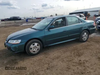2002 Honda Accord EX z VIN 1HGCG16582A018746, wystawiony jako Copart lot #58808735 z przebiegiem 106 898 mil mil oraz Czysty tytuł • Clean title. Historia ofert i sprzedaży dostępna na DreamBid. Obrazek 1.