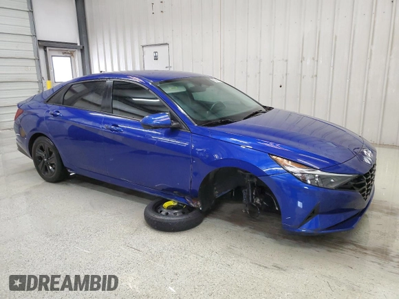 2021 Hyundai Elantra SEL with VIN KMHLS4AG7MU118809, listed as a Copart auction lot 51433245 with 50,696 mi miles and Clean Title. Bid and sale history available at carsss.com. Image 4.