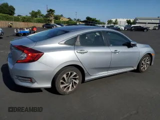 2016 Honda Civic EX with VIN 19XFC2F76GE247963, listed as a Copart auction lot 55530135 with 87,285 mi miles and Salvage Title. Bid and sale history available at DreamBid. Image 3.