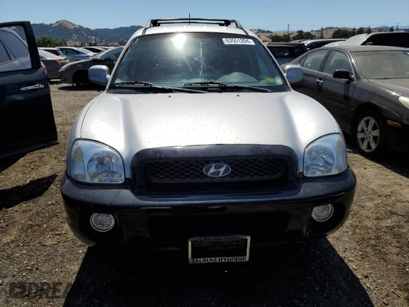 2004 Hyundai Santa Fe GLS with VIN KM8SC13E14U730278, listed as a Copart auction lot 63551294 with 100,583 mi miles and Salvage Title. Bid and sale history available at carsss.com. Image 5.