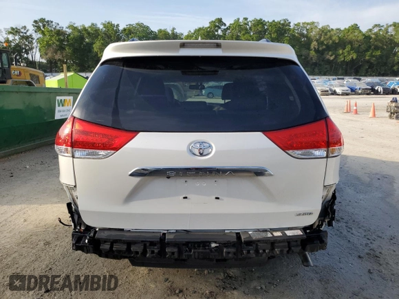 2013 Toyota Sienna XLE AAS with VIN 5TDYK3DC6DS402661, listed as a Copart auction lot 54224185 with 108,061 mi miles and Salvage Title. Bid and sale history available at carsss.com. Image 6.
