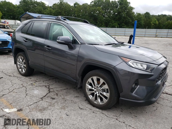 2021 Toyota RAV4 XLE Premium with VIN 2T3C1RFV5MC132613, listed as a Copart auction lot 59690715 with 15,491 mi miles and Salvage title. Bid and sale history available at DreamBid. Image 4.
