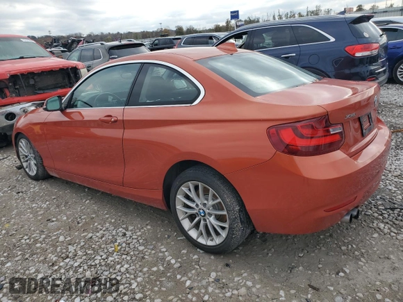 2015 BMW 2 Series 228i xDrive with VIN WBA1F7C5XFVX95442, listed as a Copart auction lot 78858824 with 159,414 mi miles and Salvage Title. Bid and sale history available at carsss.com. Image 2.