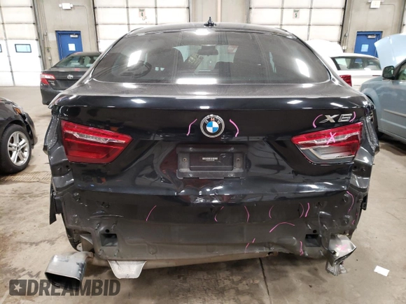 2019 BMW X6 xDrive50i with VIN 5UXKU6C5XKLP60489, listed as a Copart auction lot 82862163 with 25,346 mi miles. Bid and sale history available at carsss.com. Image 6.