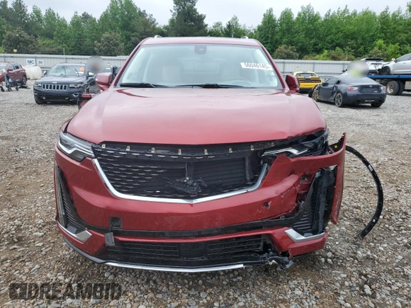 2021 Cadillac XT6 Premium Luxury with VIN 1GYKPCRSXMZ218341, listed as a Copart auction lot 56046145 with 35,270 mi miles and Salvage title. Bid and sale history available at DreamBid. Image 5.