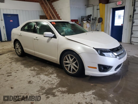 2012 Ford Fusion SEL with VIN 3FAHP0JA4CR134462, listed as a Copart auction lot 47132315 with 236,047 mi miles and Salvage Title. Bid and sale history available at DreamBid. Image 4.