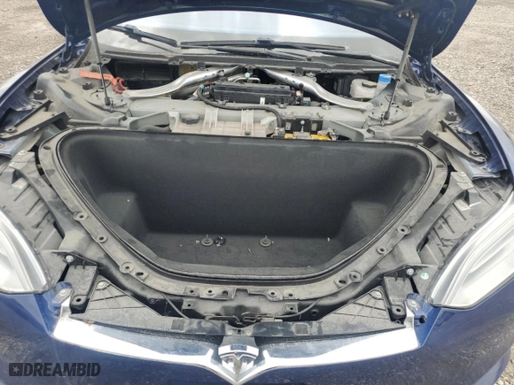 2016 Tesla Model S 90D with VIN 5YJSA1E25GF158223, listed as a Copart auction lot 47727765 with 43,812 mi miles and Salvage Title. Bid and sale history available at carsss.com. Image 11.