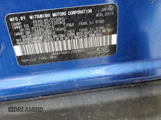 2020 Mitsubishi Eclipse Cross ES with VIN JA4AT3AA1LZ009627, listed as a Copart auction lot 64497874 with 81,737 mi miles and Salvage title. Bid and sale history available at DreamBid. Image 13.