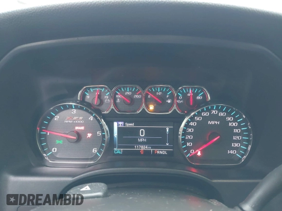 2018 Chevrolet Silverado 1500 LT with VIN 3GCUKREC5JG595959, listed as a IAAI auction lot 41608507 with 117,824 mi miles. Bid and sale history available at carsss.com. Image 7.