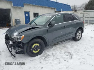 2021 Audi Q3 Premium with VIN WA1AUCF32M1130433, listed as a Copart auction lot 44853145 with 18,694 mi miles and Clean Title. Bid and sale history available at carsss.com. Image 1.