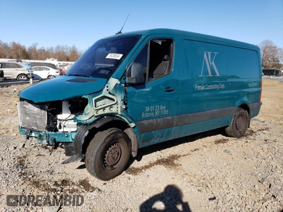 2024 Mercedes-Benz Sprinter Cargo with VIN W1Y4KBHY5RT187843, listed as a Copart auction lot 79239534 with Not Provided miles and Salvage Title. Bid and sale history available at carsss.com. Image 1.