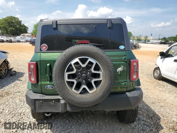 2024 Ford Bronco Outer Banks with VIN 1FMEE8BP1RLA13704, listed as a Copart auction lot 55387755 with Not provided miles and Salvage title. Bid and sale history available at DreamBid. Image 6.