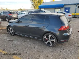 2017 Volkswagen Golf GTI Autobahn with VIN 3VW547AU5HM038284, listed as a Copart auction lot 80113844 with 83,251 mi miles and Salvage Title. Bid and sale history available at carsss.com. Image 2.