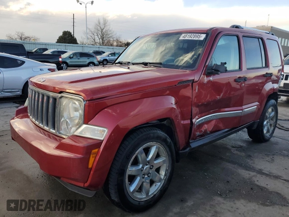 2008 Jeep Liberty Limited with VIN 1J8GN58K28W181218, listed as a Copart auction lot 48192895 with 159,452 mi miles and Salvage Title. Bid and sale history available at DreamBid. Image 1.