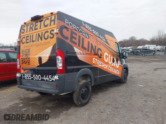 2017 Ram ProMaster Cargo with VIN 3C6TRVBG3HE543864, listed as a IAAI auction lot 41544335 with 81,224 mi miles and . Bid and sale history available at carsss.com. Image 4.