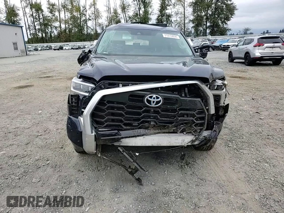 2022 Toyota Tundra Limited Hybrid with VIN 5TFJC5DB4NX008945, listed as a Copart auction lot 71315034 with 10,500 mi miles and Salvage title. Bid and sale history available at DreamBid. Image 10.