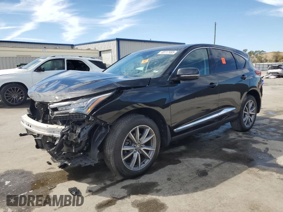2021 Acura RDX w/Technology Package with VIN 5J8TC2H53ML028607, listed as a Copart auction lot 48117465 with 48,670 mi miles and Salvage Title. Bid and sale history available at carsss.com. Image 1.