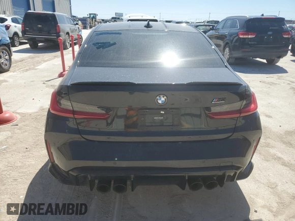 2021 BMW M3 Competition with VIN WBS33AY02MFK74990, listed as a Copart auction lot 49856635 with 57,181 mi miles and Salvage Title. Bid and sale history available at carsss.com. Image 6.