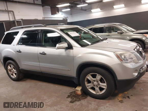 2009 GMC Acadia SLT1 with VIN 1GKEV23D59J118252, listed as a IAAI auction lot 42570244 with 110,310 mi miles and . Bid and sale history available at DreamBid. Image 13.