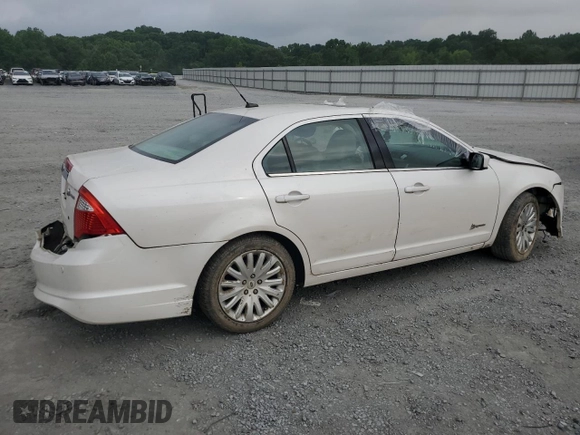 2010 Ford Fusion Hybrid with VIN 3FADP0L30AR381035, listed as a Copart auction lot 59711955 with Not provided miles and Salvage title. Bid and sale history available at DreamBid. Image 3.