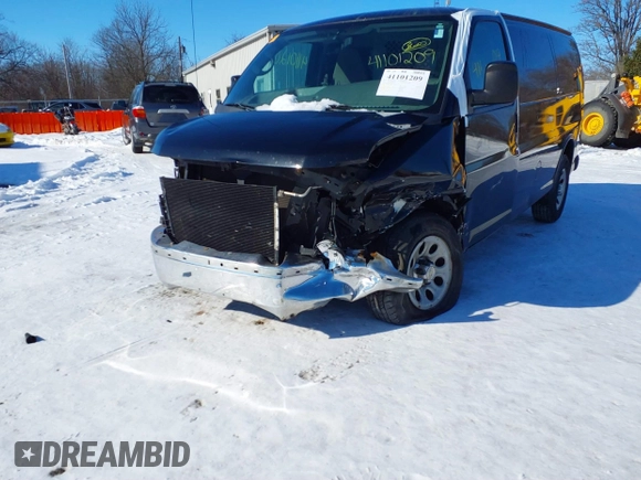 2012 Chevrolet Express Cargo with VIN 1GCSGAFXXC1142854, listed as a IAAI auction lot 41101209 with Not provided miles and . Bid and sale history available at DreamBid. Image 6.