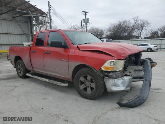 2010 Dodge Ram 1500 SLT with VIN 1D7RB1GP1AS228708, listed as a Copart auction lot 46297195 with 264,455 mi miles and Salvage Title. Bid and sale history available at carsss.com. Image 4.