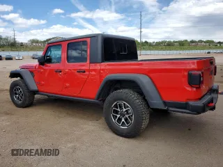 2024 Jeep Gladiator Rubicon z VIN 1C6JJTBG7RL105165, wystawiony jako Copart lot #57459125 z przebiegiem 2 092 mil mil oraz Szkoda całkowita • Salvage title. Historia ofert i sprzedaży dostępna na DreamBid. Obrazek 2.