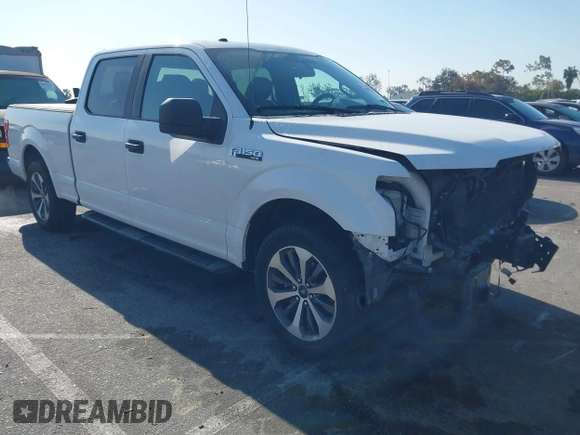 2019 Ford F-150 XL with VIN 1FTEW1C59KKE70231, listed as a IAAI auction lot 41992437 with 58,600 mi miles and . Bid and sale history available at DreamBid. Image 1.