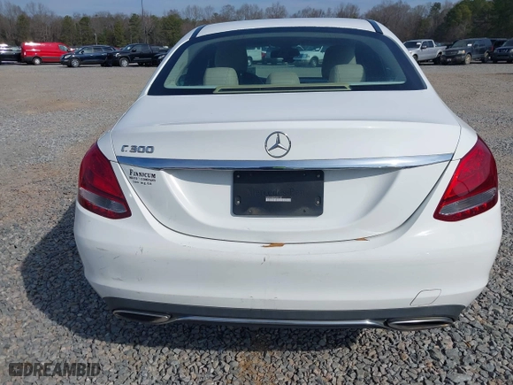 2015 Mercedes-Benz C-Class C 300 with VIN 55SWF4JB5FU050157, listed as a IAAI auction lot 41514767 with 250,978 mi miles. Bid and sale history available at carsss.com. Image 16.