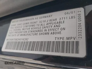 2002 Volkswagen EuroVan с VIN WV2KB47082H014282, выставлен на аукционе IAAI как лот 41940848 с пробегом 241 534 миль миль и . История ставок и продаж доступна на DreamBid. Изображение 9.