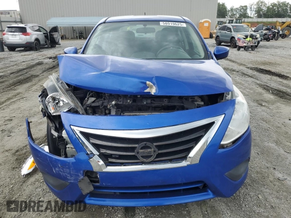 2017 Nissan Versa S with VIN 3N1CN7AP4HL812471, listed as a Copart auction lot 58919625 with 90,012 mi miles and Salvage title. Bid and sale history available at DreamBid. Image 5.