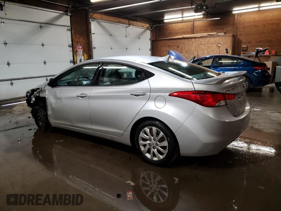 2012 Hyundai Elantra Limited with VIN KMHDH4AEXCU467706, listed as a Copart auction lot 57564845 with 112,065 mi miles and Salvage title. Bid and sale history available at DreamBid. Image 2.