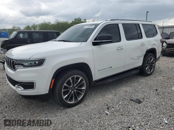 2023 Jeep Wagoneer Series II with VIN 1C4SJVBP0PS546311, listed as a Copart auction lot 55163665 with 23,576 mi miles and Salvage title. Bid and sale history available at DreamBid. Image 1.