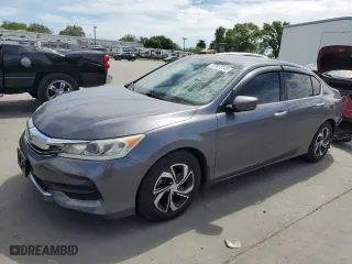 2017 Honda Accord Sedan LX with VIN 1HGCR2F38HA114318, listed as a Copart auction lot 52413145 with 95,867 mi miles and Salvage Title. Bid and sale history available at carsss.com. Image 1.