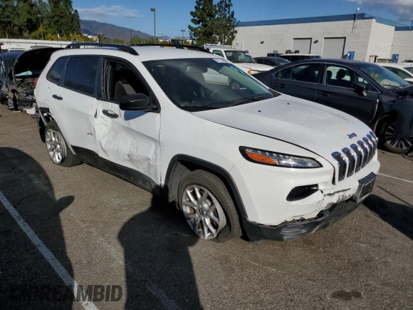 2016 Jeep Cherokee Sport z VIN 1C4PJLAB5GW184503, wystawiony jako Copart lot #87721055 z przebiegiem 107 629 mil mil oraz Szkoda całkowita • Salvage title. Historia ofert i sprzedaży dostępna na DreamBid. Obrazek 4.