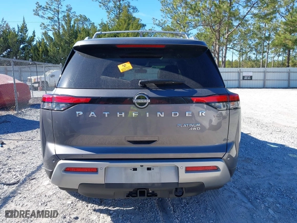 2022 Nissan Pathfinder Platinum with VIN 5N1DR3DK9NC268101, listed as a IAAI auction lot 41277151 with 51,197 mi miles. Bid and sale history available at carsss.com. Image 16.