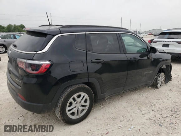 2021 Jeep Compass Sport with VIN 3C4NJCAB9MT510988, listed as a Copart auction lot 51683555 with 48,953 mi miles and Salvage title. Bid and sale history available at DreamBid. Image 3.