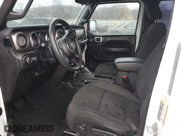 2020 Jeep Wrangler Unlimited Sport with VIN 1C4HJXDG4LW240492, listed as a Copart auction lot 43196635 with 56,602 mi miles and Clean title. Bid and sale history available at DreamBid. Image 7.
